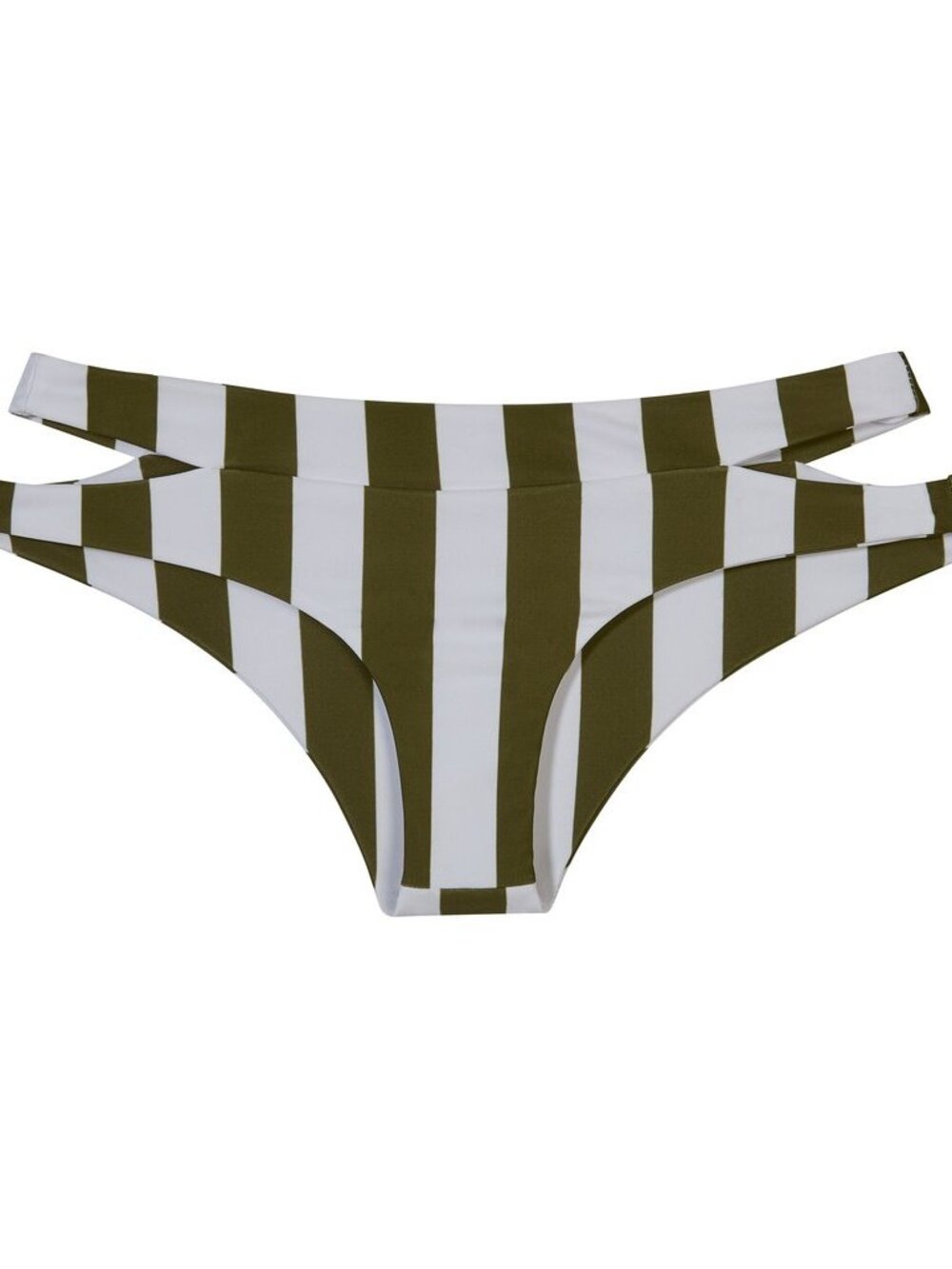 Mikoh Puka Puka Bottom - Retro Stripe Olive